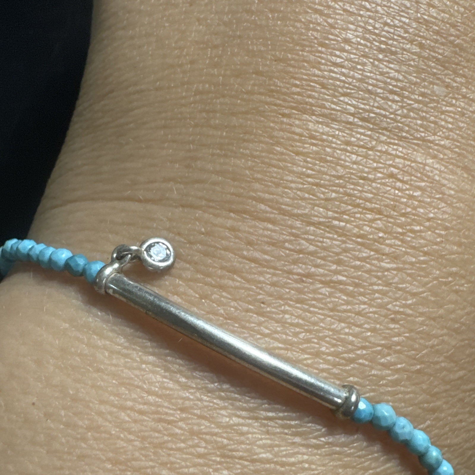 Retired silpada horizon bracelet Blue Dainty Minimalist Beaded