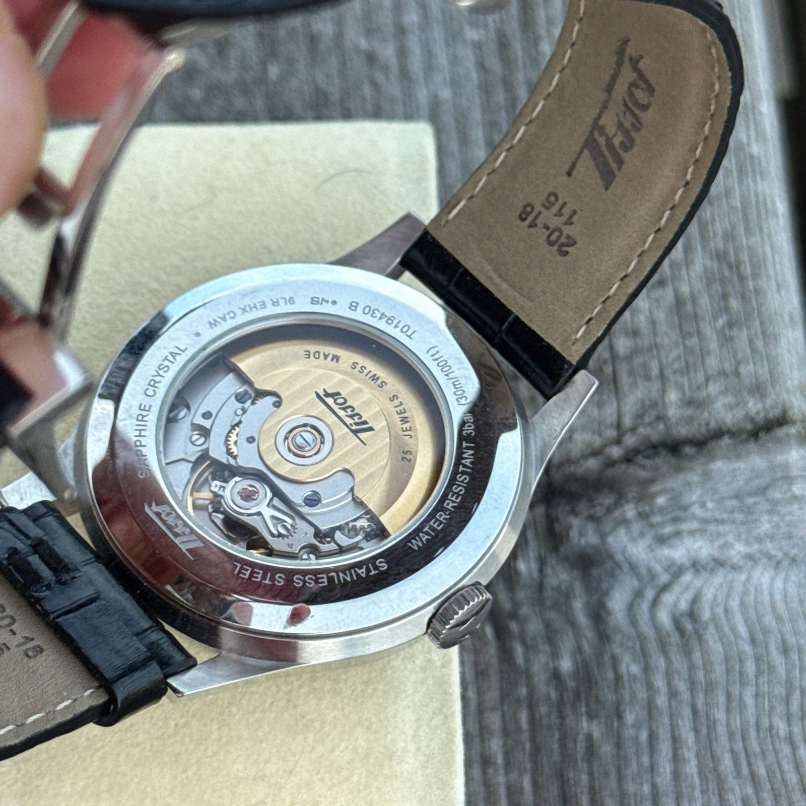 TISSOT Visodate Automatic T019430B Black Dial Day Date Watch