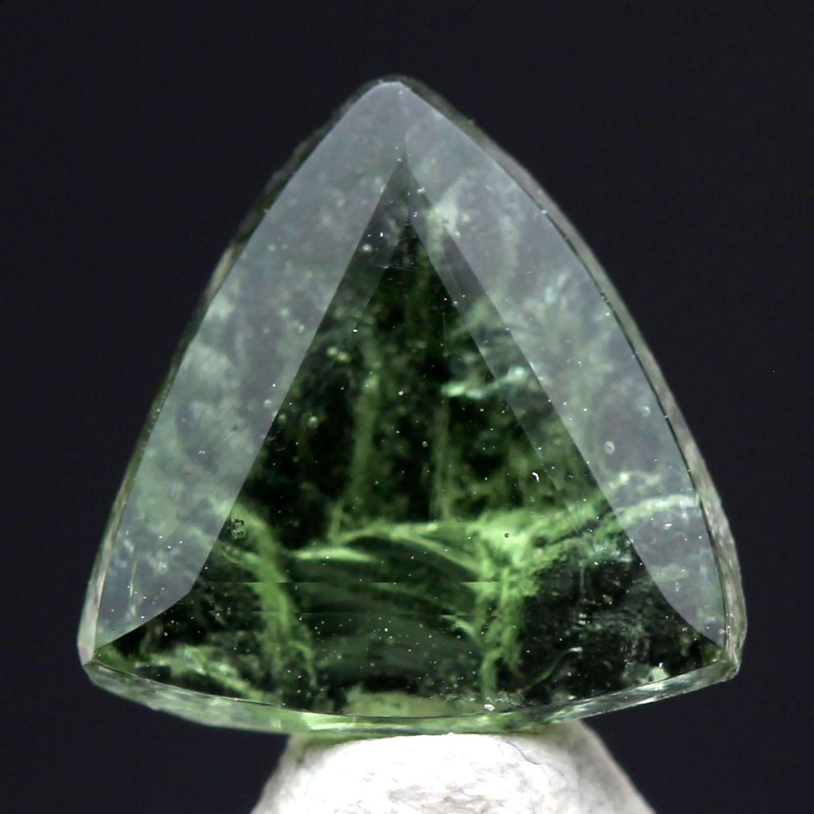 FACETED MOLDAVITE Meteorite Tektite Mineral Specimen Natural Gem US Seller IMCA#