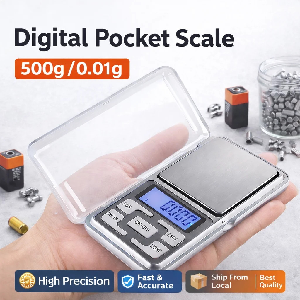 500g x 0.01g Portable Mini Digital Scale Jewelry Pocket Balance Weight Gram LCD