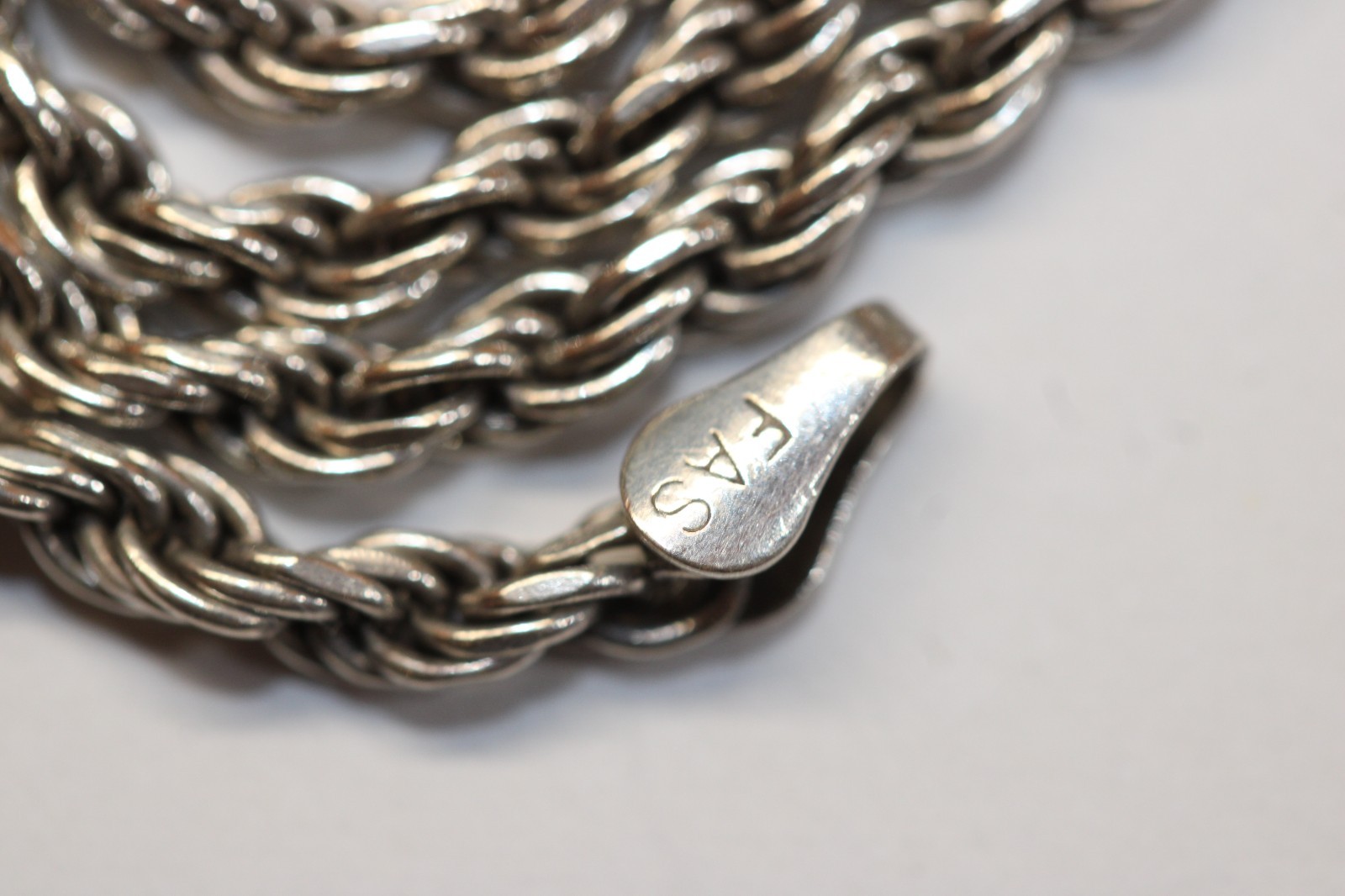 2.75MM Solid Italy 925 Sterling Silver Rope Chain Necklace 14g 20 1/2″ #156
