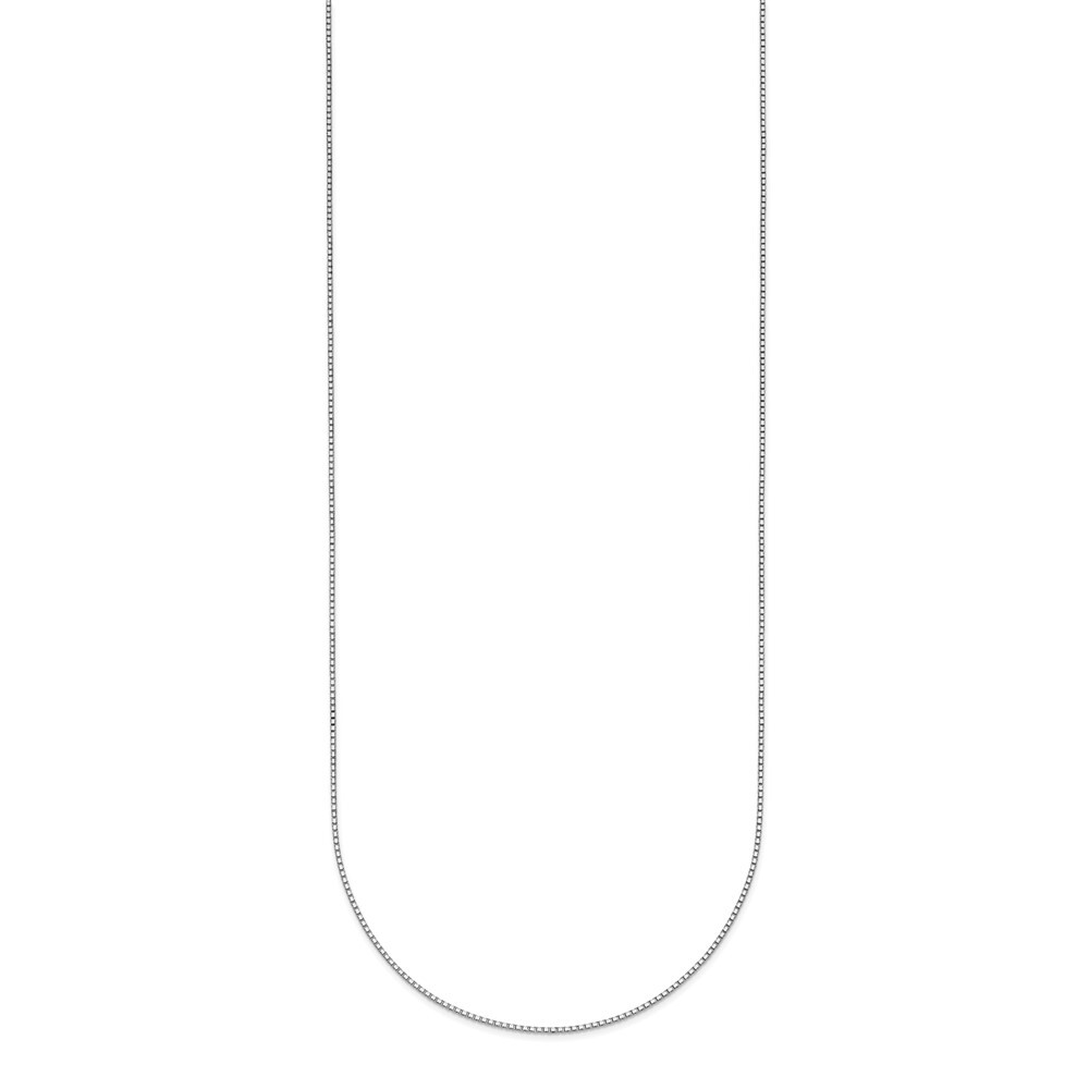950 Platinum Polished 0.7mm Solid Box Chain Necklace 16″- 2.42gram