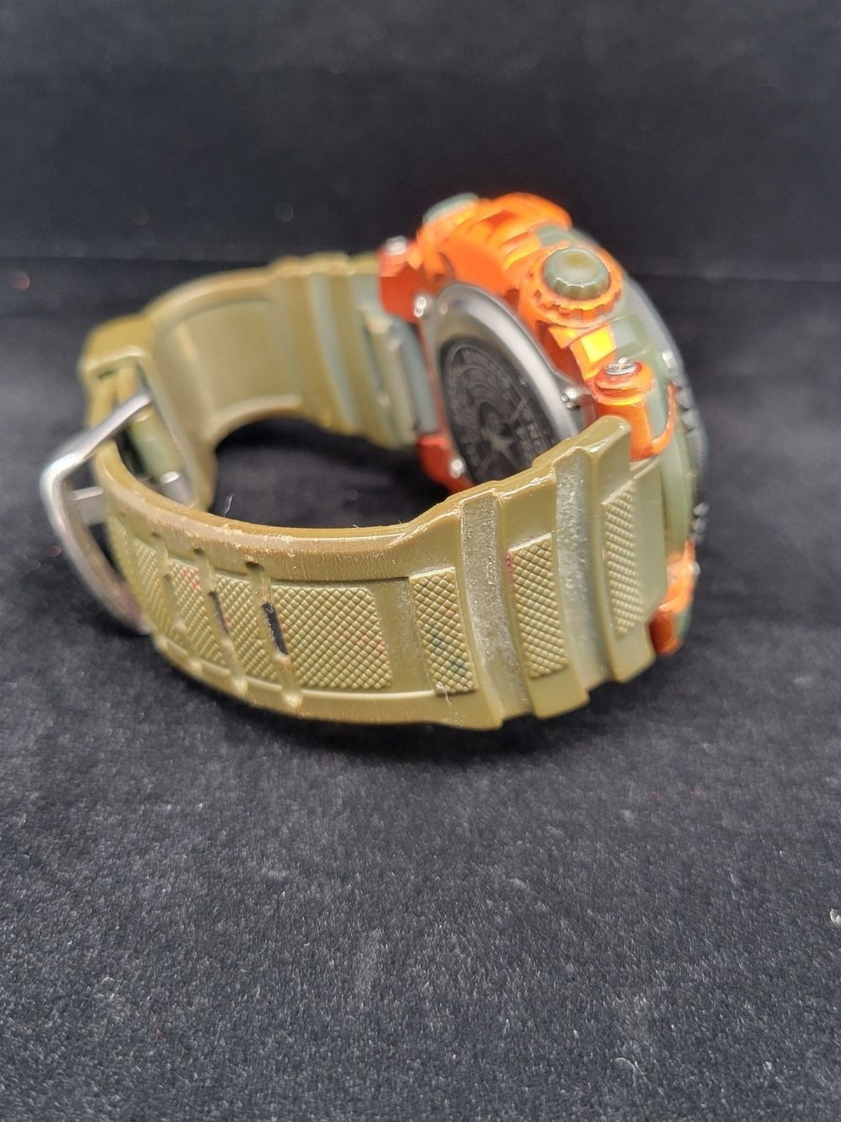 Armitron Digital Sport Watch in Olive Green & Orange
