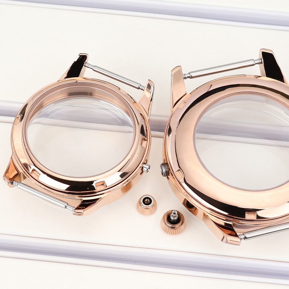 33mm/40.6mm Female/Male Rose Gold Watch Case For Seiko NH34 35 36 38 Movement