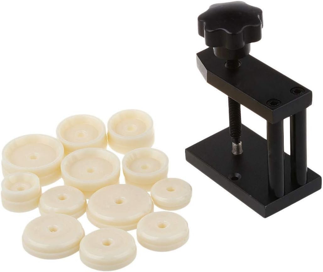 Compact Watchmaker Presser Tool with 12 Dies – Random Color Variation