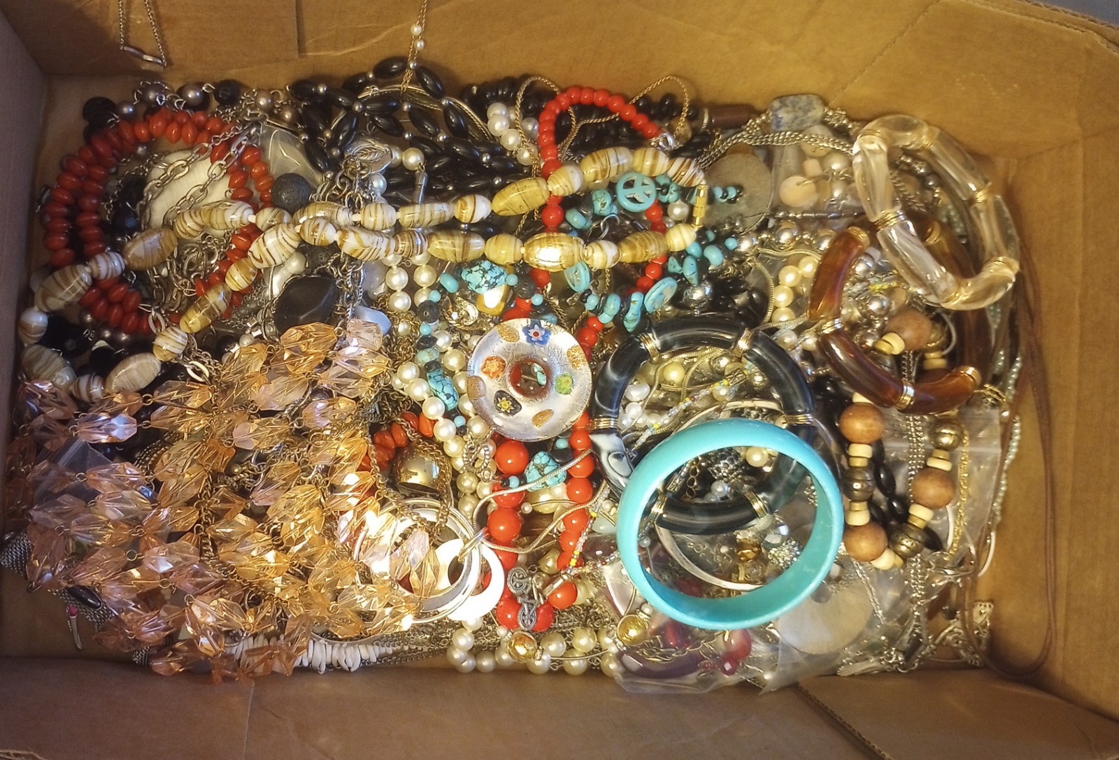 Costume Jewelry Earrings, Bracelets, Necklaces, 10+ LBS, Wear , Resell, Craft
