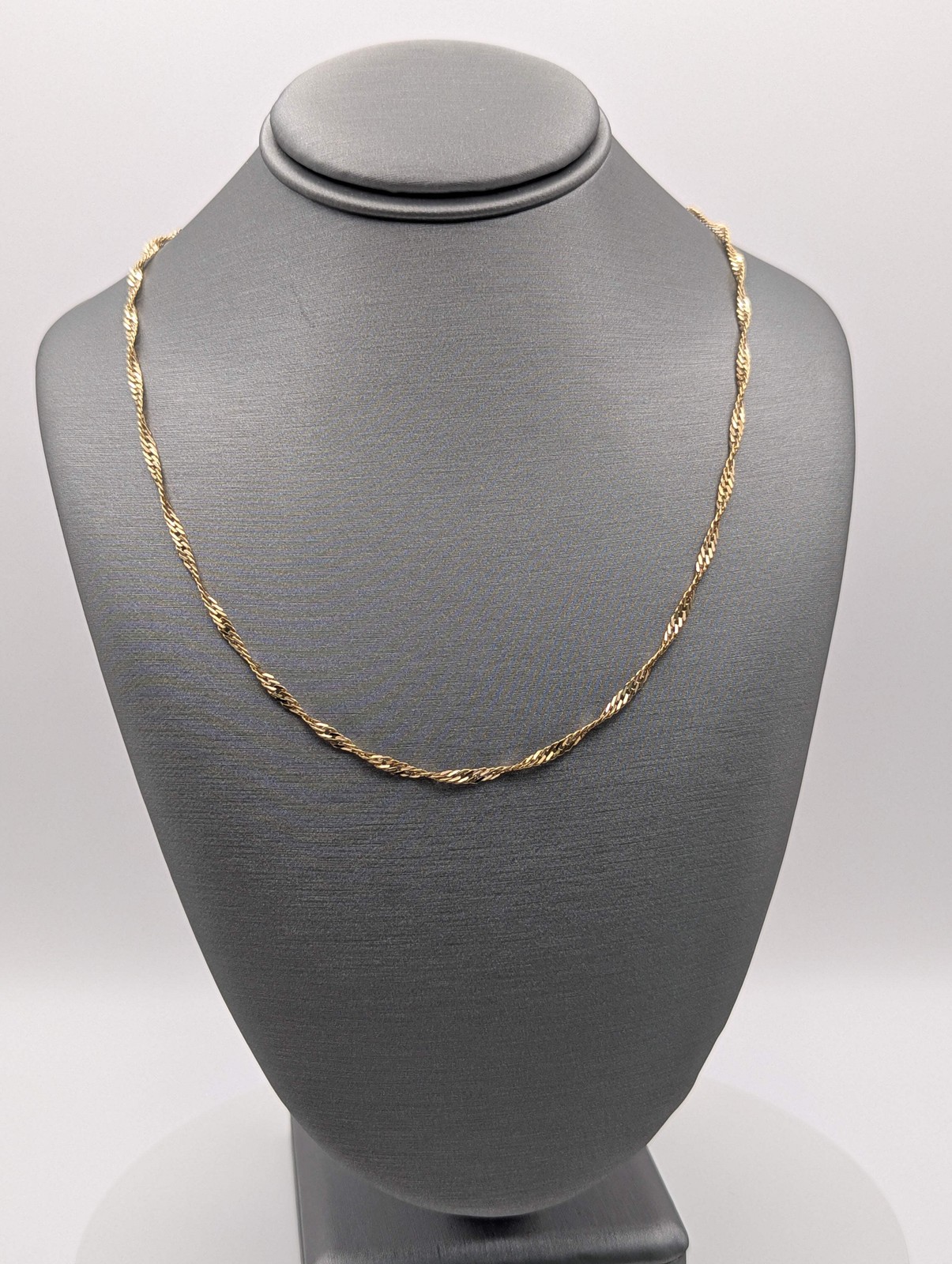 14K YG Singapore Chain