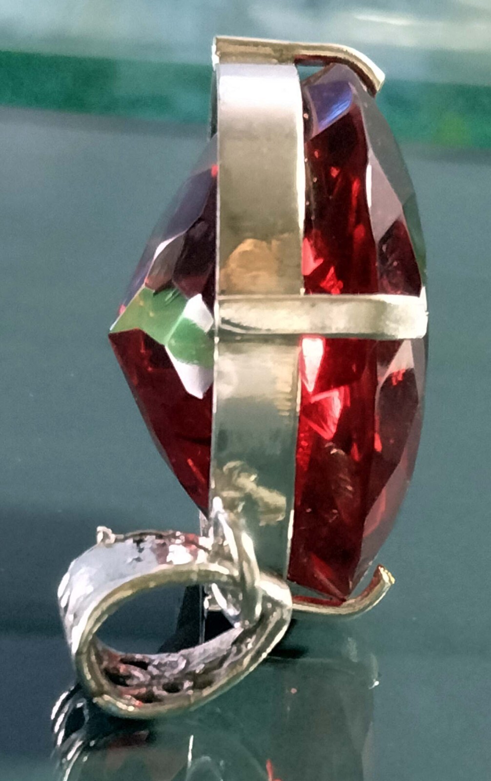 94.60 Ct Red Topaz EGL Certified Round Cut Pendant Natural Loose Gemstone PD021