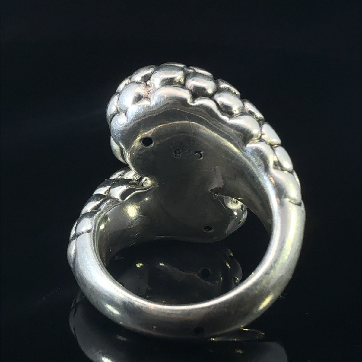 925 Sterling Silver Hollow Puff Ring 5.3 gram Size:6 (WCP034414)