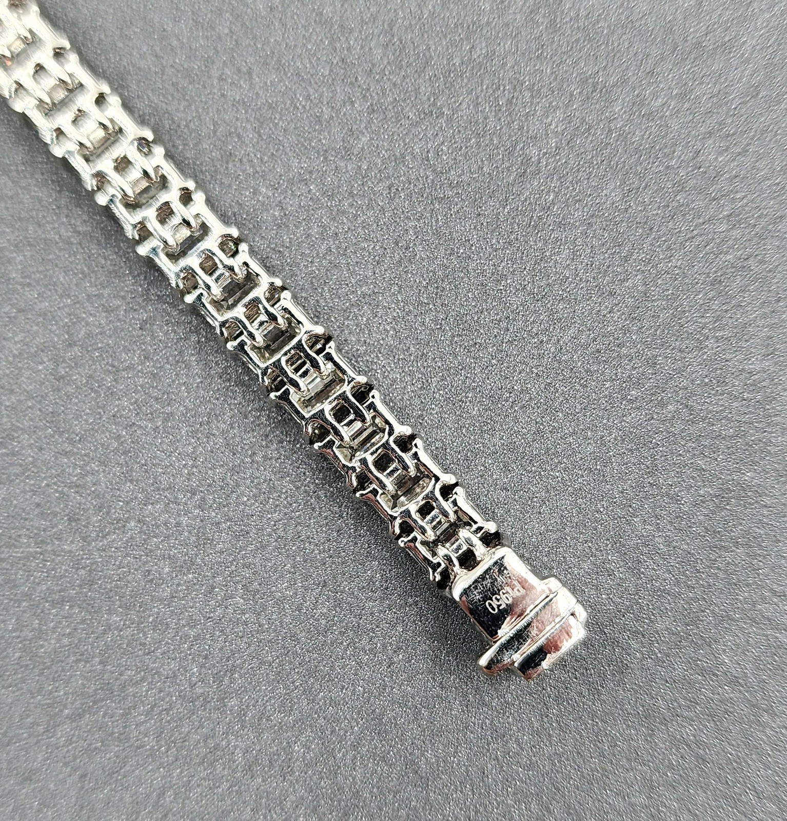 14.44 ct Emerald Cut Diamond Tennis Bracelet
