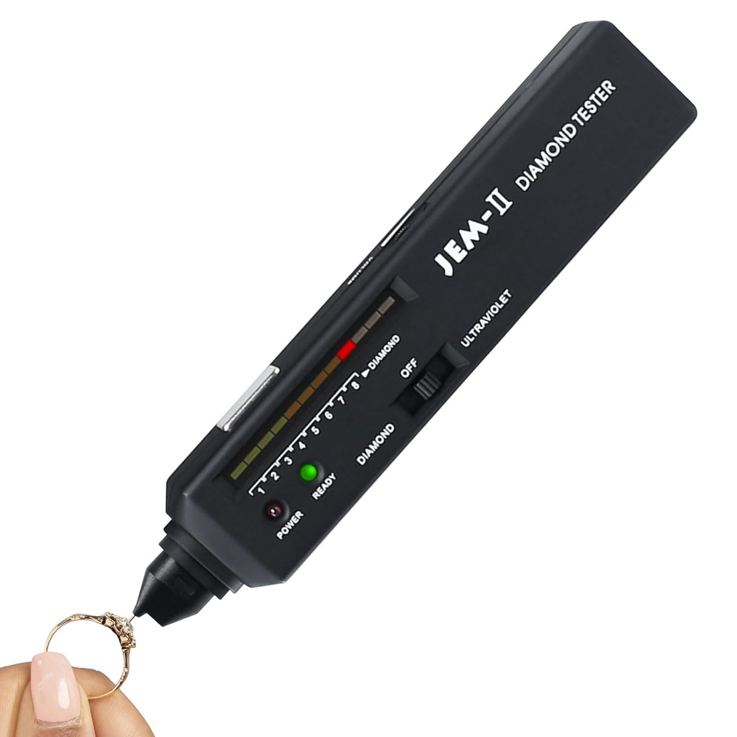 Diamond Tester Pen, Professional Diamond Moissanite Gemstone Tester with UV Ultr