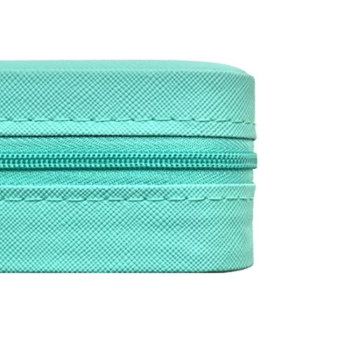 Mini Jewelry Travel Case, Small Portable Jewellry Organizer Box 1 pack – blue