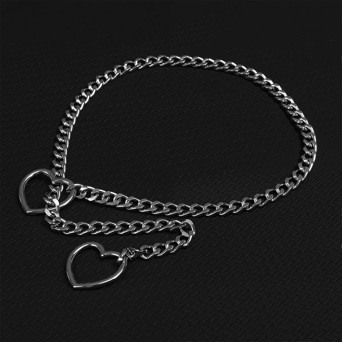 BDSM Adjustable Choker Chain Necklace O-Ring for Women Necklace Jewelry Slip