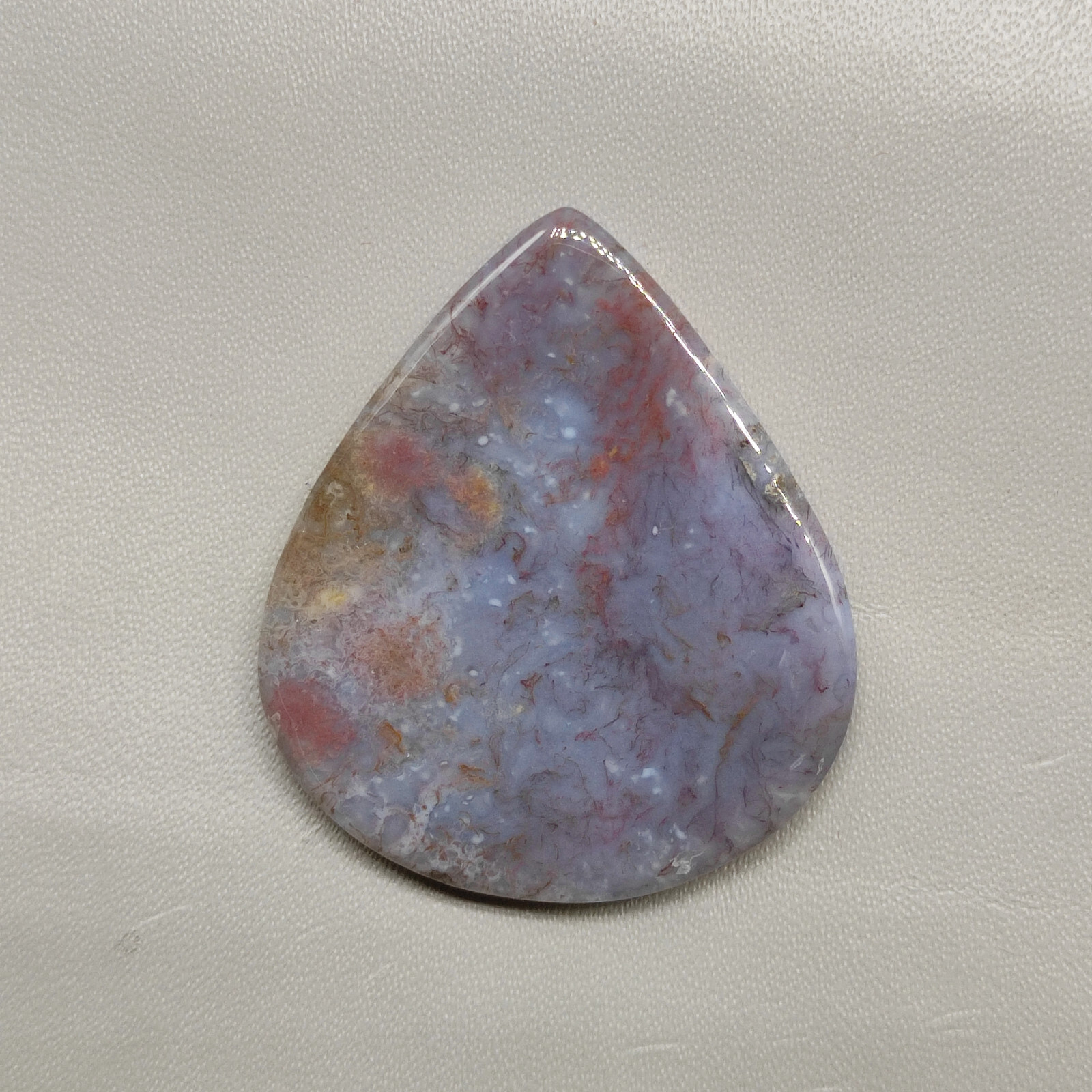 100% Natural red moss agate flatback cabochon moss agate translucent stone G5927