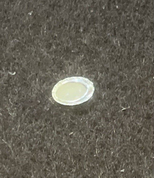 One 5x3mm Oval Serrated Sterling Silver Bezel Cup Setting 30gauge 3x5mm