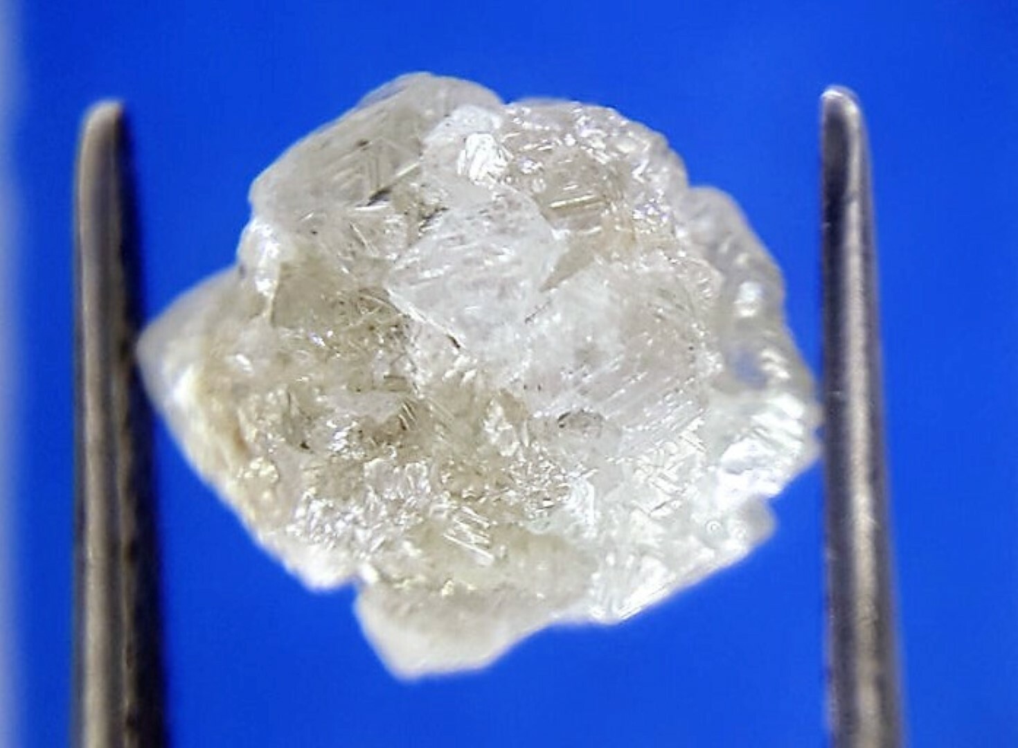 SILVER WHITE DIAMOND GEM ROUGH FACET CANADIAN GENUINE NATURAL UNCUT .75 ct RAW