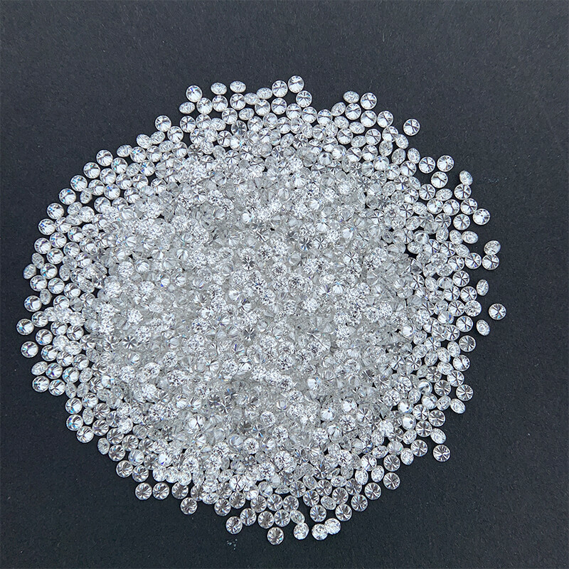 Moissanite Loose Stone 0.7mm 100Pcs White D Color Round VVS1 For Jewelry Ring