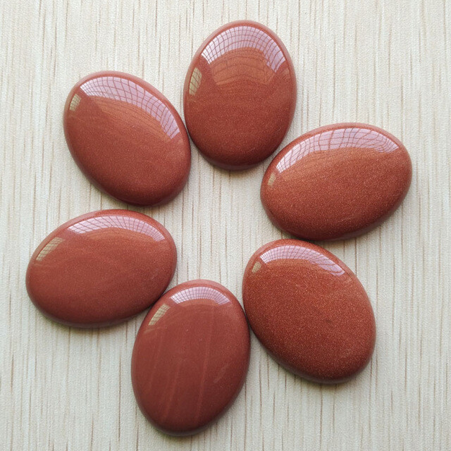 12pcs Natural Stone Mixed Oval CAB CABOCHON Beads 30x40mm DIY Jewelry No Holes