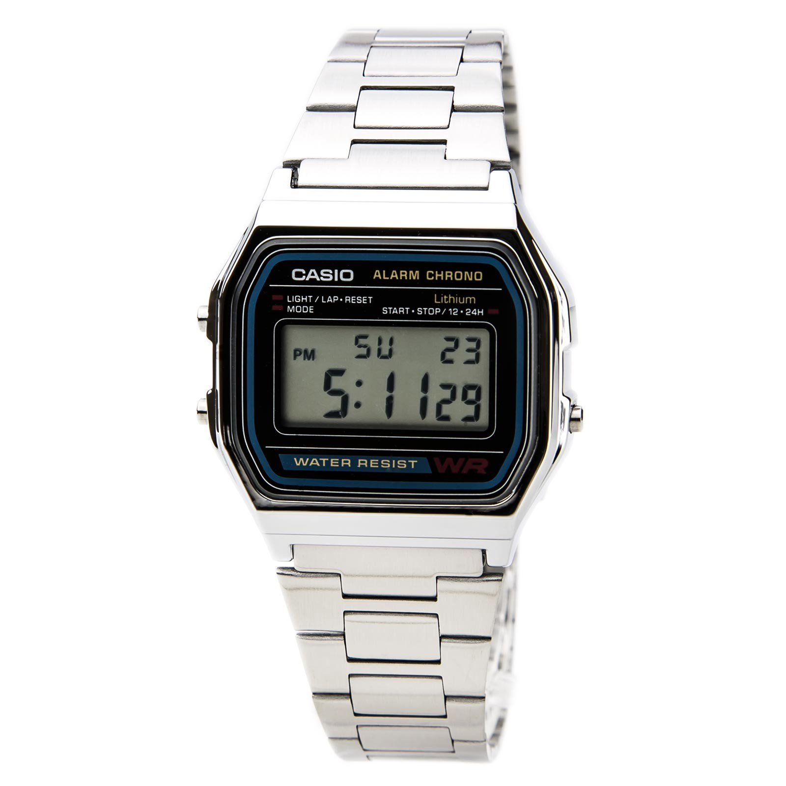 Casio Men’s Watch Classic Digital Grey Dial Stainless Steel Bracelet A158W-1