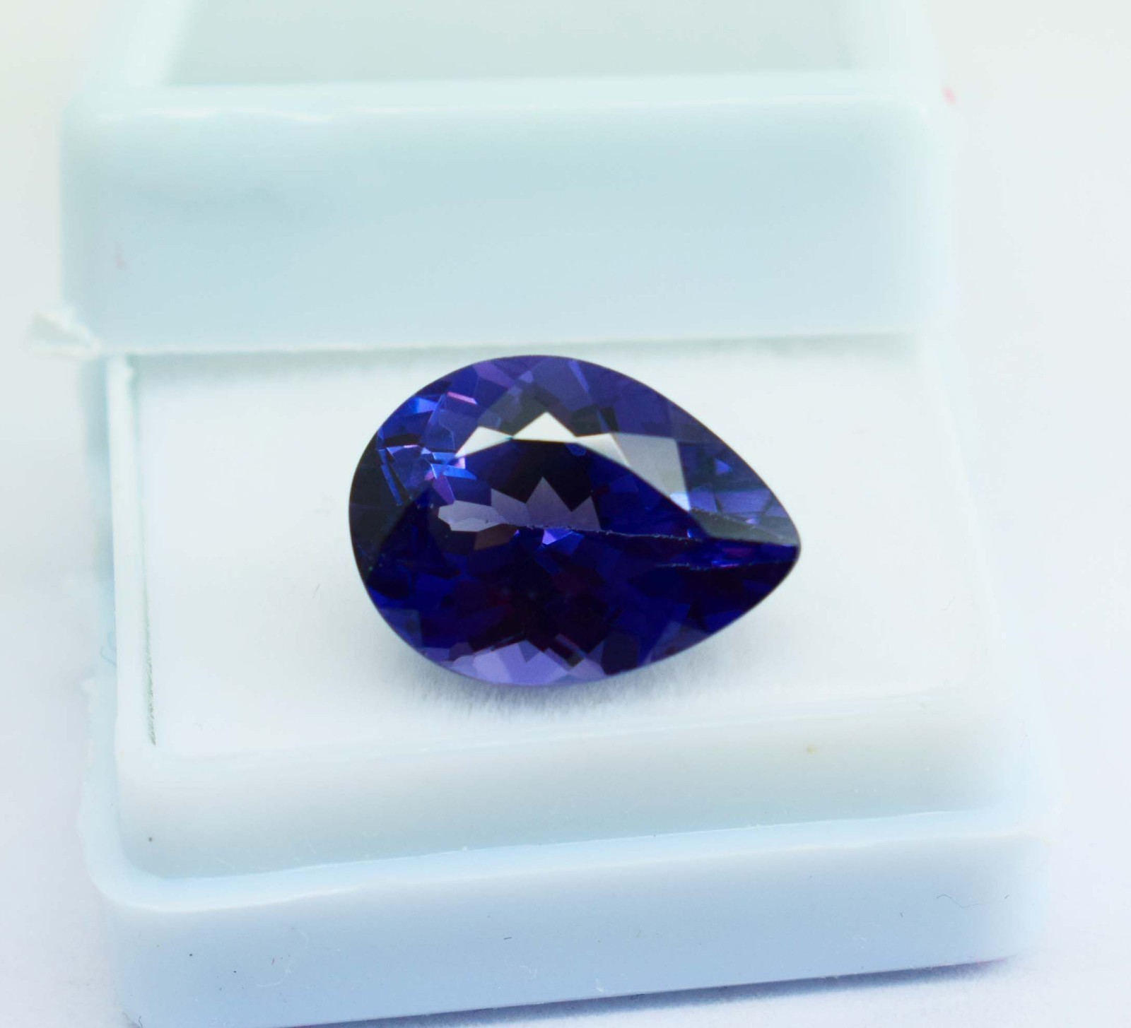 10Ct Natural Alexandrite gemstone Pear cut Color Changing Alexandrite