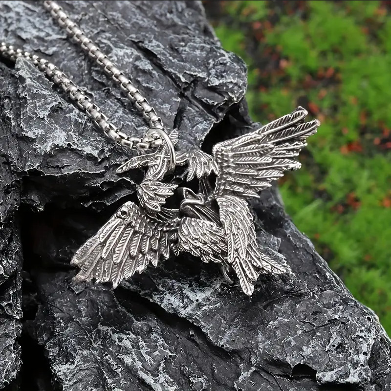 Celestial Seraphim Jewelry Vintage Silvery Winged Angel Sexy Pendant Necklace