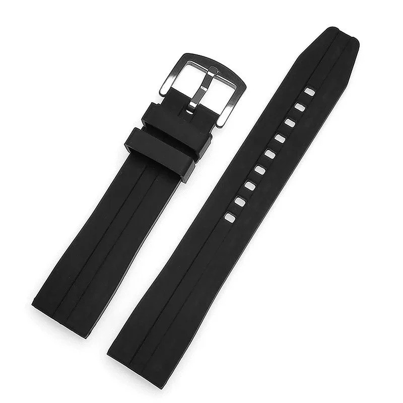 New Extra Long Silicone Watch Strap Band 20-22mm/14+9cm Length For Large Wrist