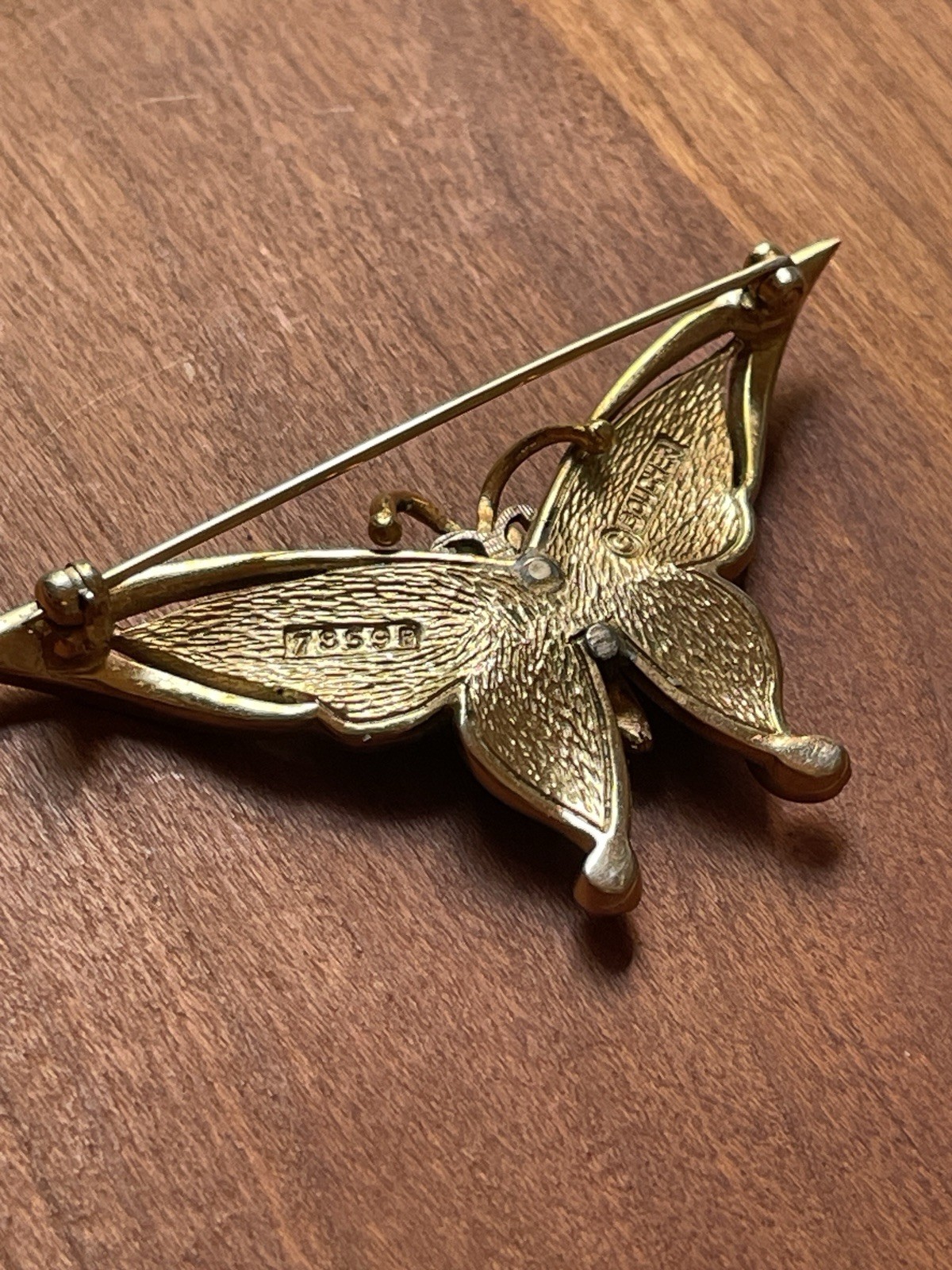 Stunning Vintage 1965 Signed Marcel Boucher Butterfly Brooch Pin (Design #9155P)