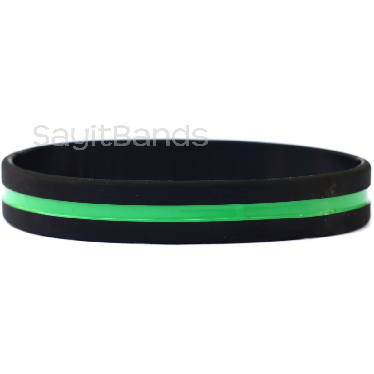 2 Thin Green Line Wristband Awareness – Park Rangers / Forestry / Armed Forces