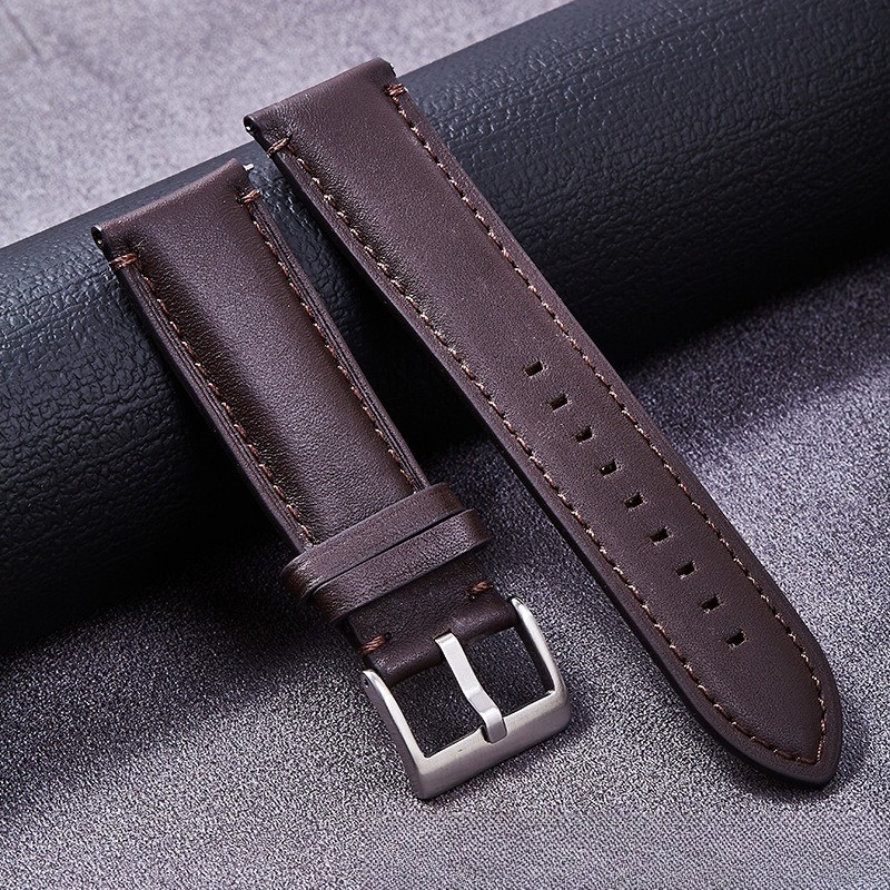 Cowhide Genuine Leather Watch Strap Soft Quick-release Band 20 22 24 for Fossil