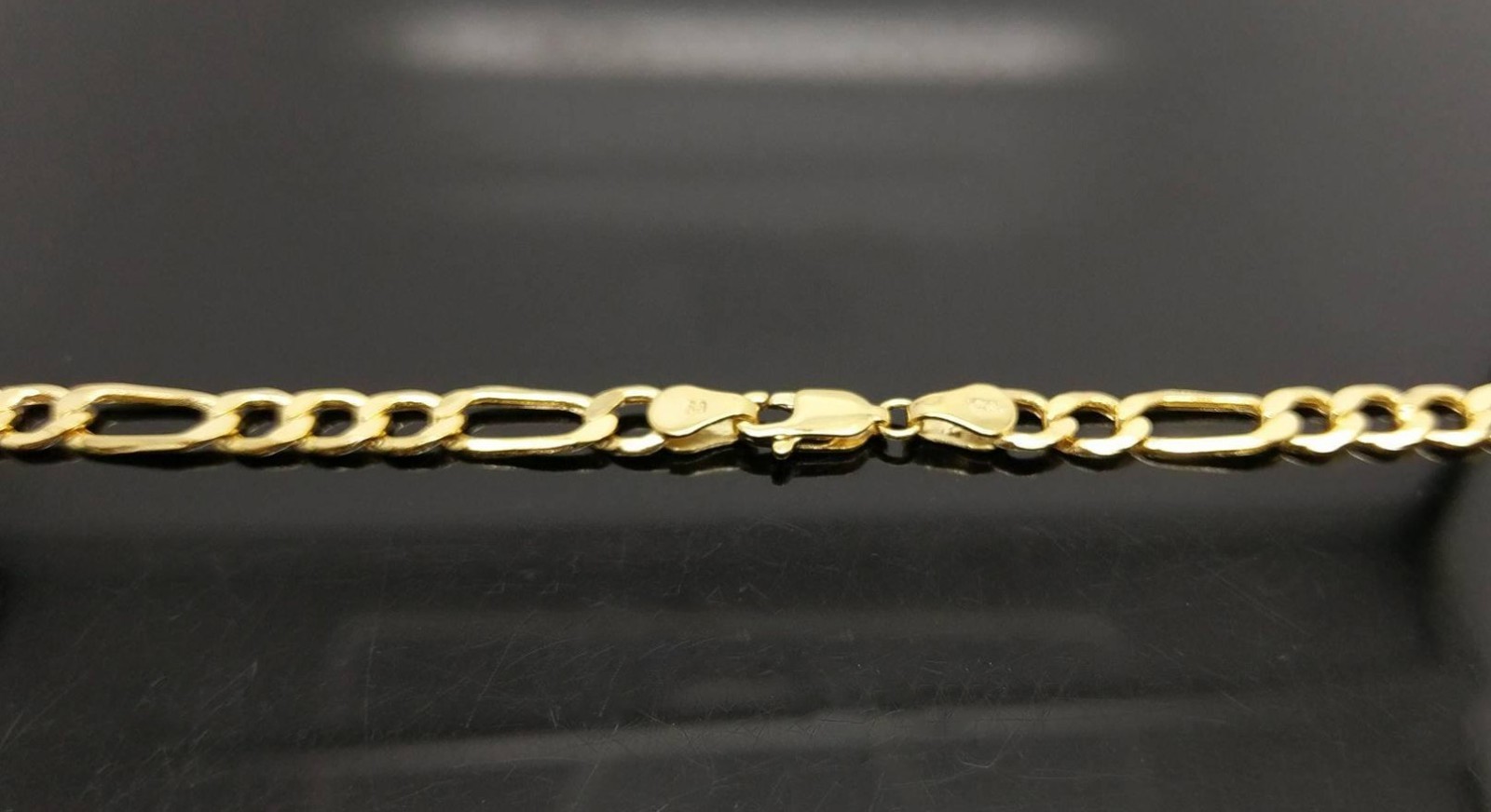Real 10k Yellow Gold Figaro Chain Necklace 4mm 16″ 18″ 20″ 22″ 24″ 26″ 28″ Link
