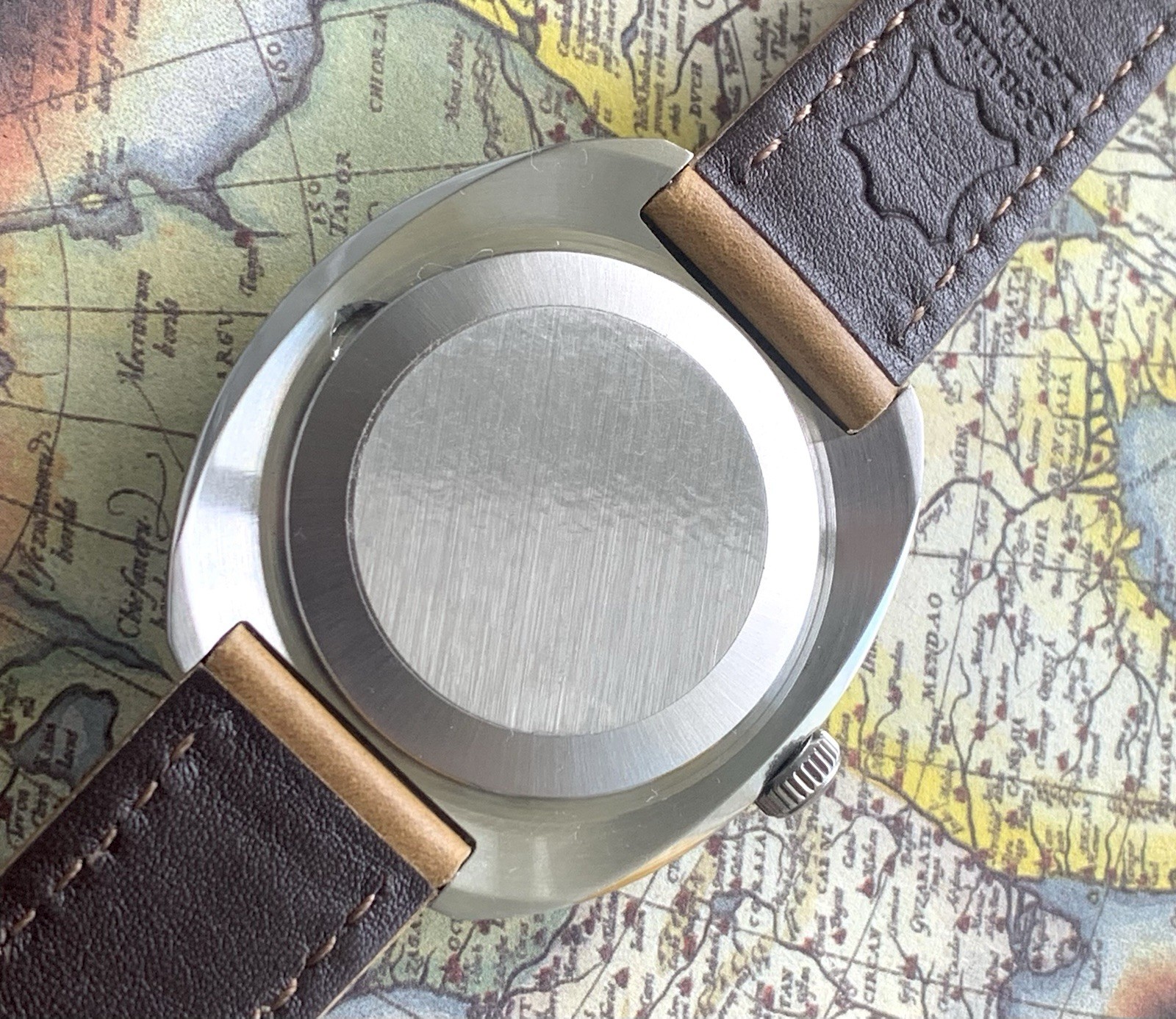 Raketa Big Zero Custom 39mm Steel Watch Serviced USSR Mechanical Movement.