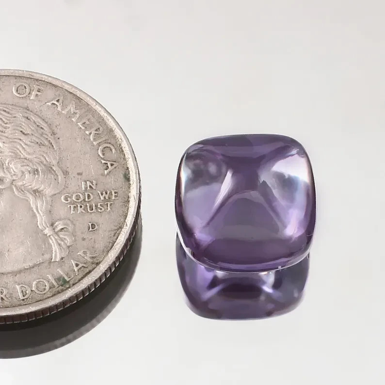 AAA Natural Color Changing Alexandrite Cabochon Cushion Loose Gemstone 10x10MM