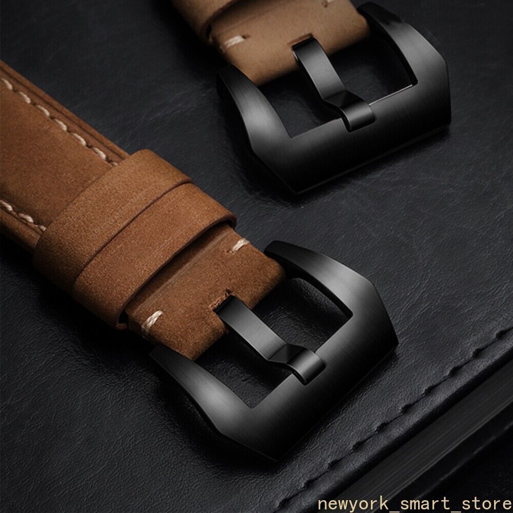 No Gaps Leather Strap Watch Band For Samsung Galaxy Watch 4 5 6 7 40 44mm 43/47M