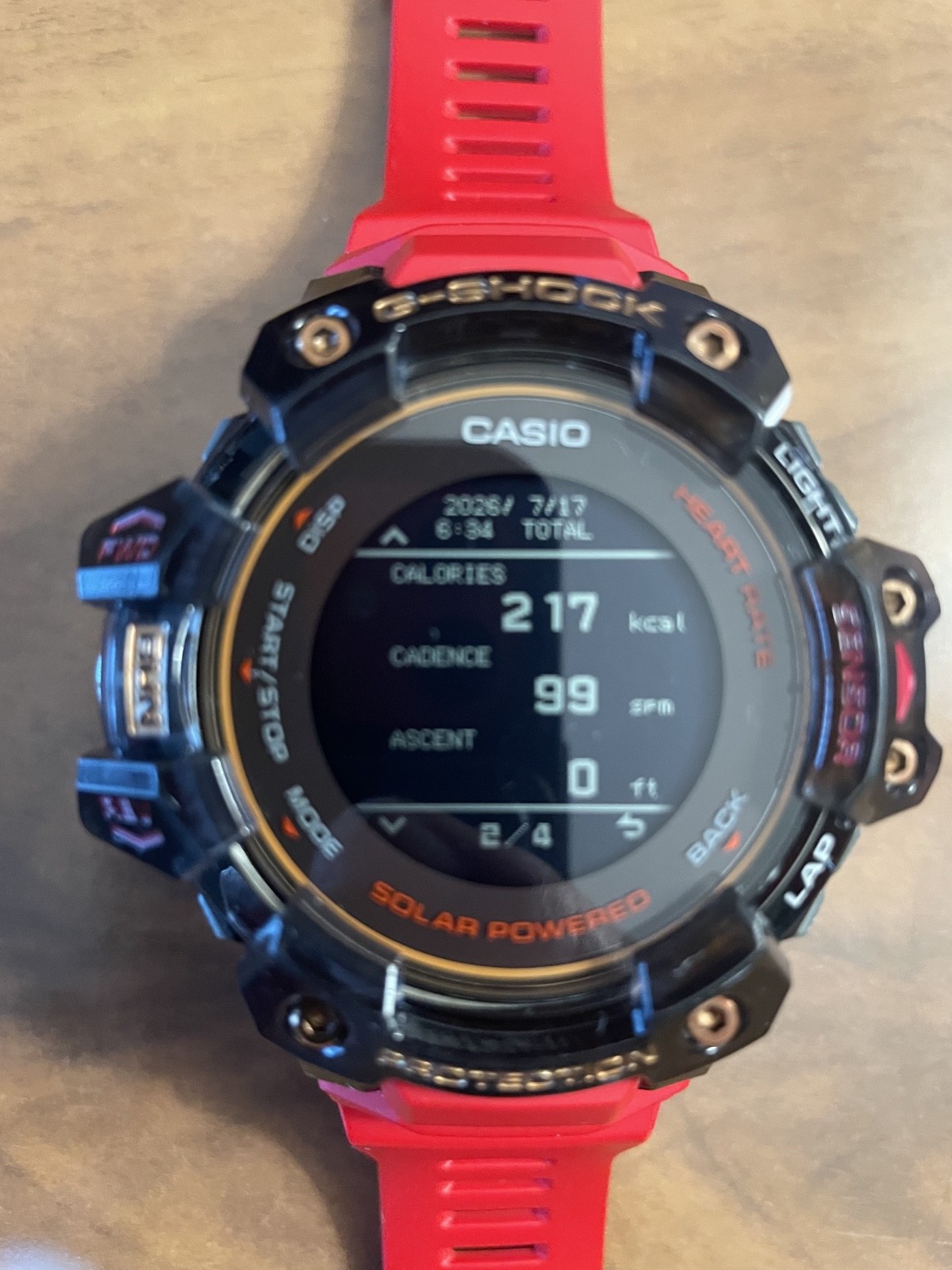 Casio G-Shock G-SQUAD PRO GBD-H1000-4A1JR Limited Edition 56.3mm Blk Resin/Stlss