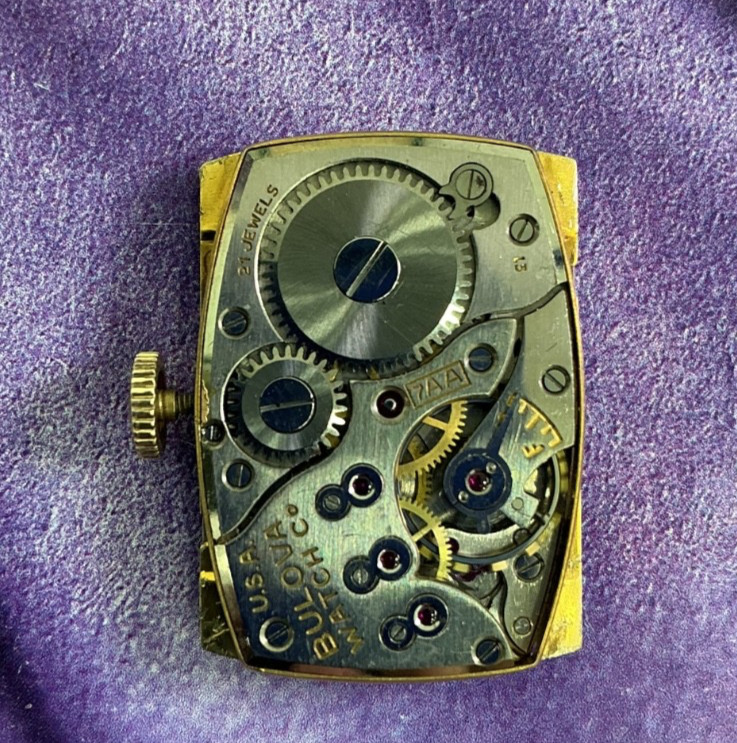 Vintage Bulova 1953 X Dial Fancy Case 21 Jewels Restored One Year Warranty