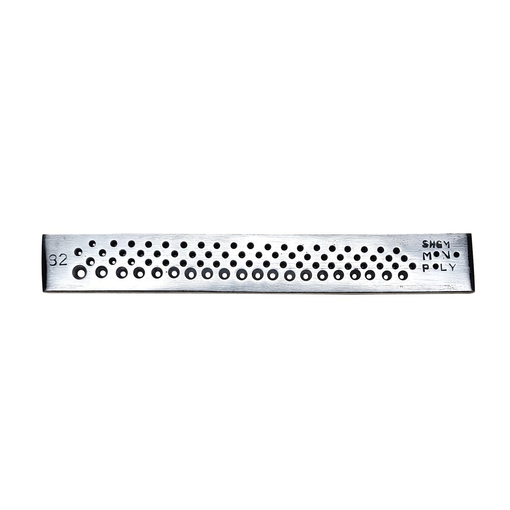 Draw Plate 82 Round Holes – Wire Drawplate Jewelry Craft Shaping Tool 8.1/2″
