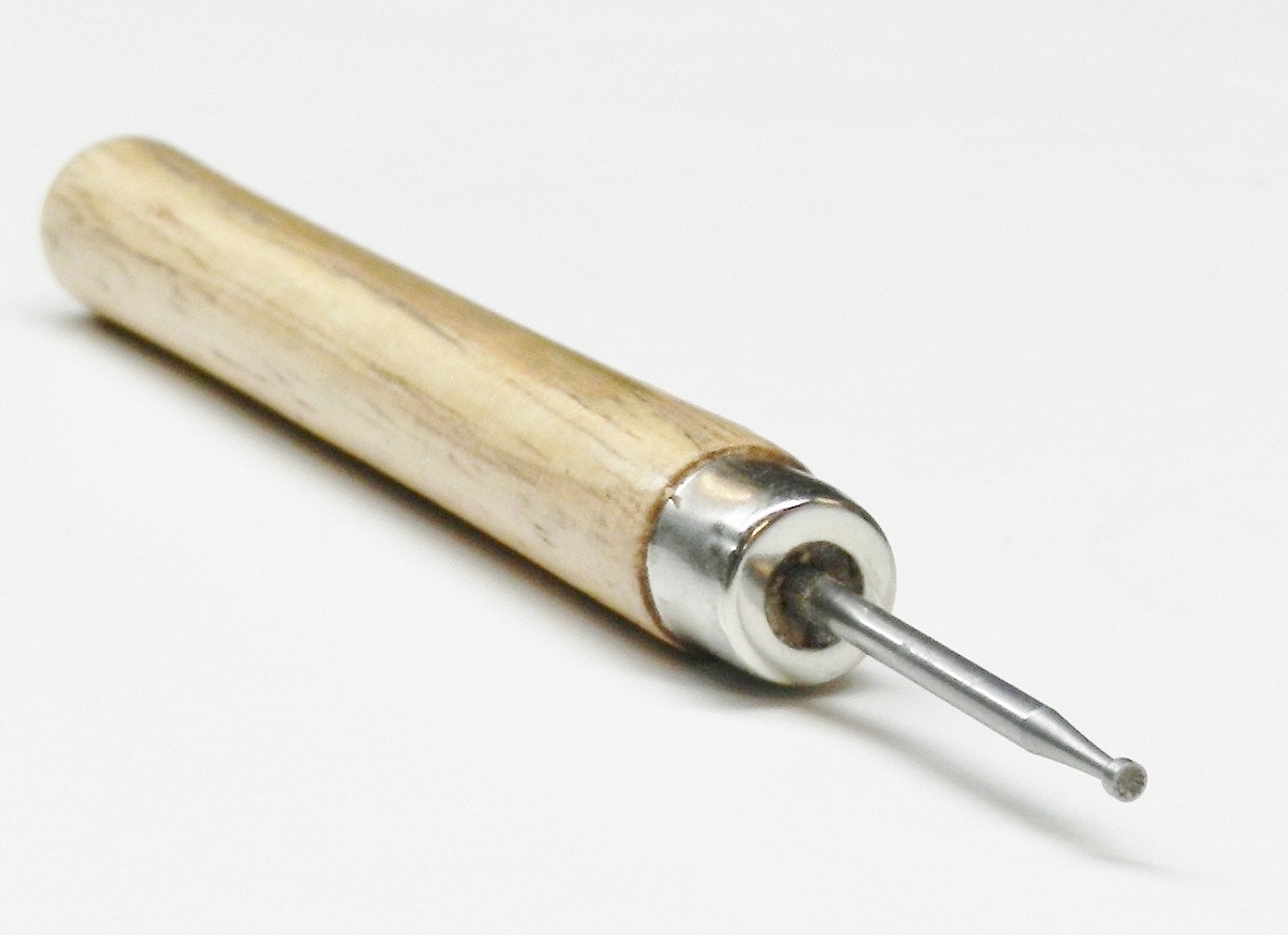 Wire Rounder Tool with Wooden Handle Debur Wire End Wire Working Tool Round Bur
