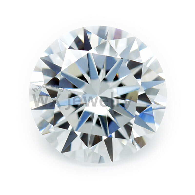 100pcs 0.7～25mm Round white Loose cubic zirconia AAAAA CZ stone Brilliant