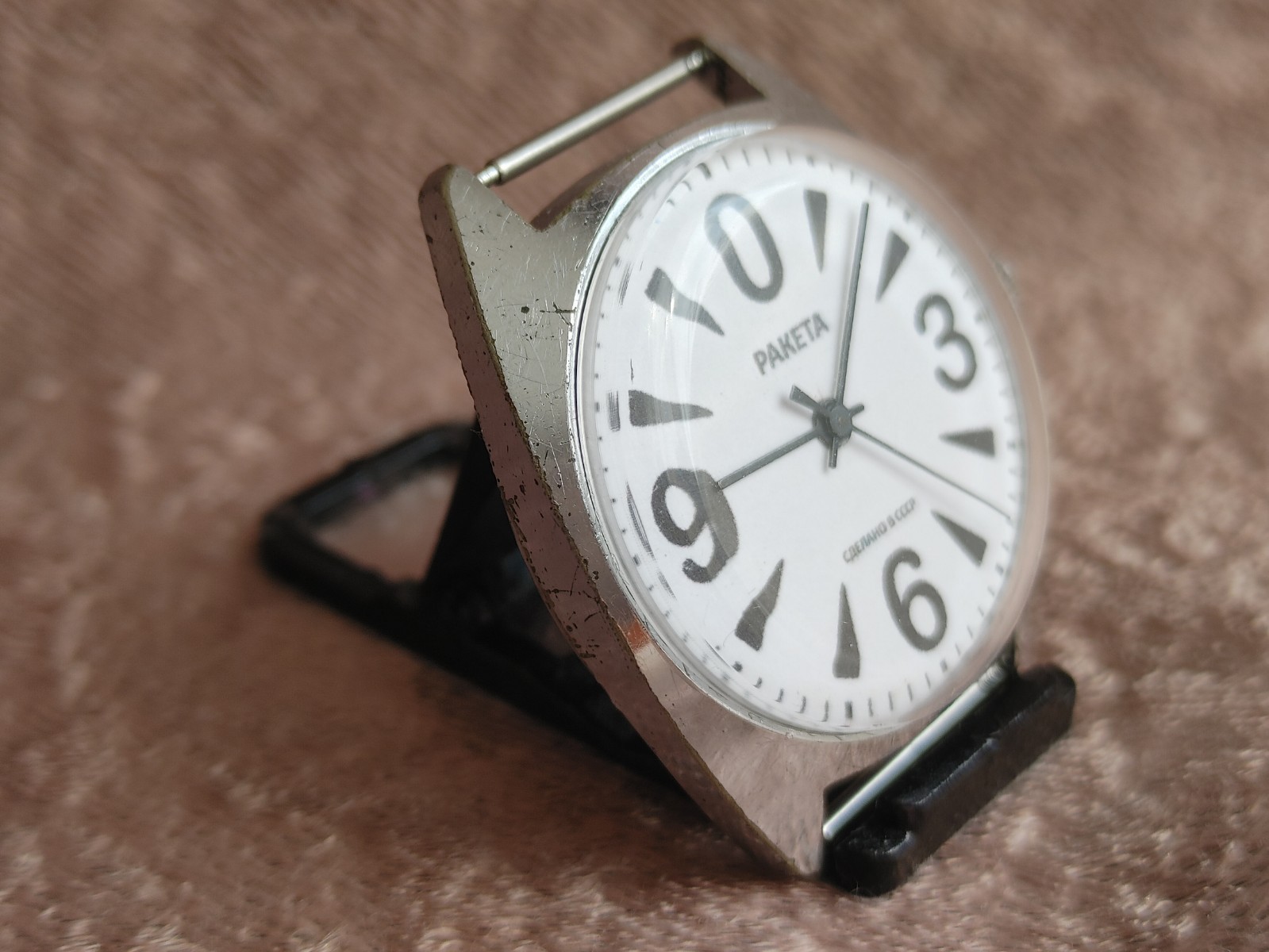 Watch Raketa Big Zero Mechanical Men Wrist Watch USSR Vintage Soviet