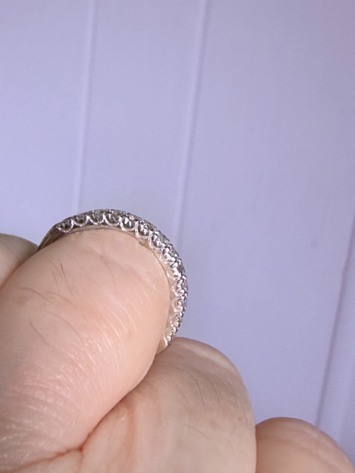 14k White Gold Natural Diamond Ring .50ctw. H.J. NAMDAR SI1/H Modern Elegance