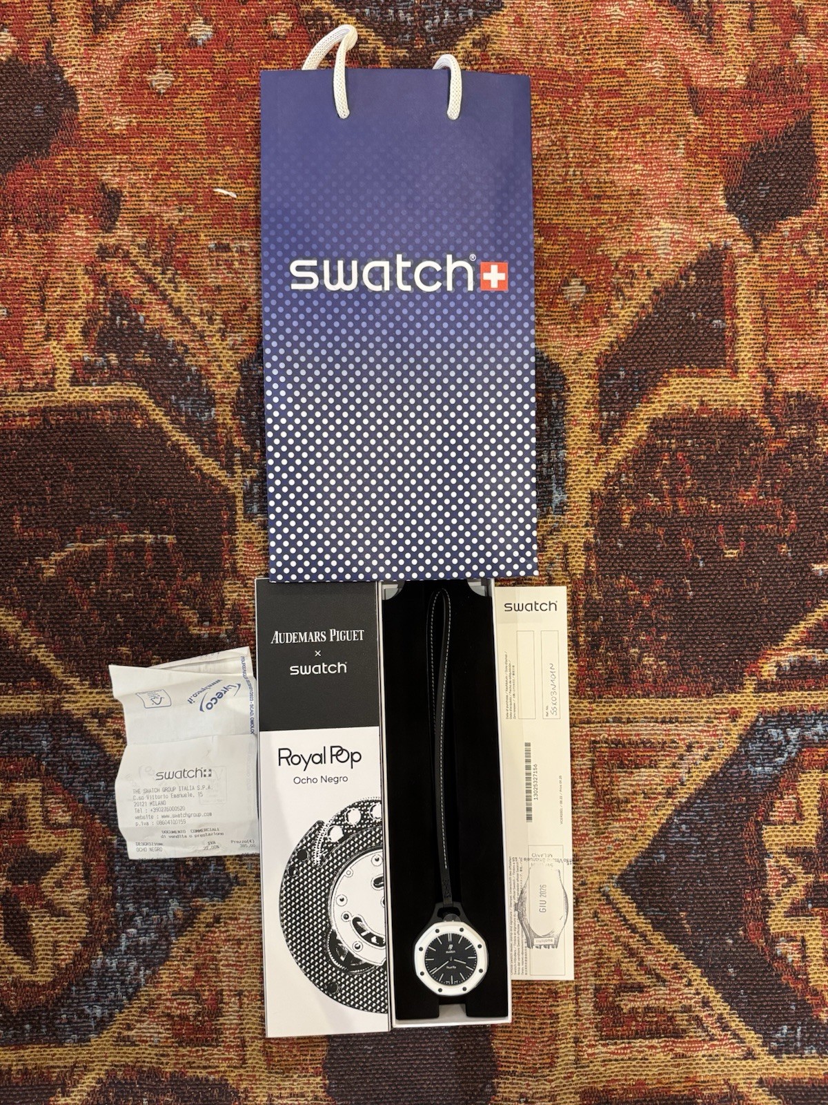 swatch x audemars piguet royal pop eight black