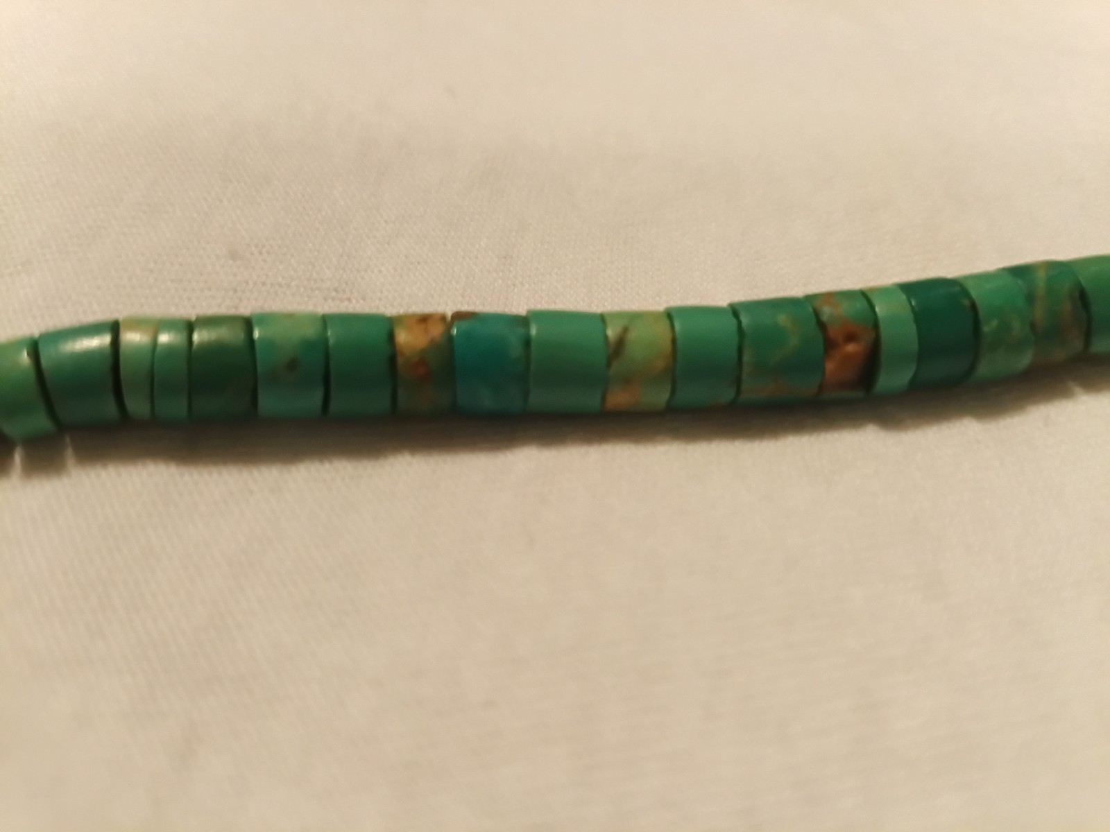 Vintage Native American Turquoise Heishi 20” Necklace