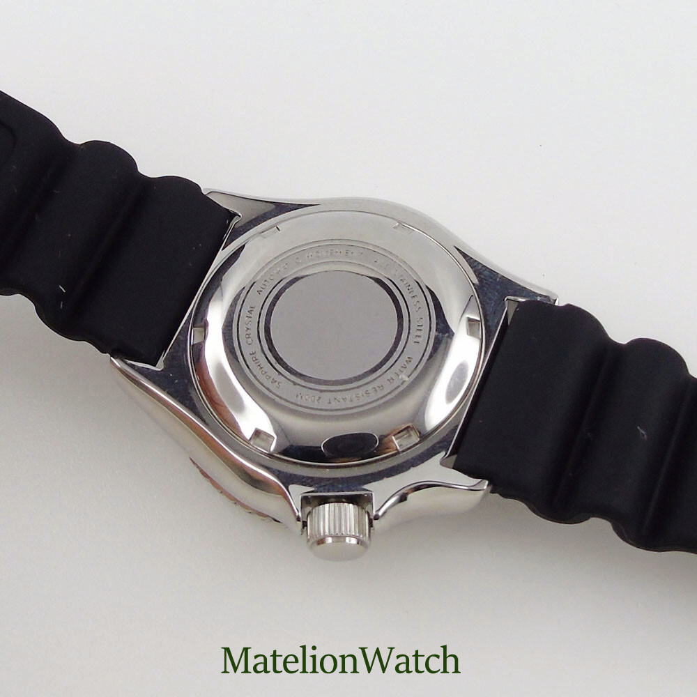 41mm 20ATM NH35A Diving Men’s Watch Black Dial Sapphire Crystal 200M Waterproof
