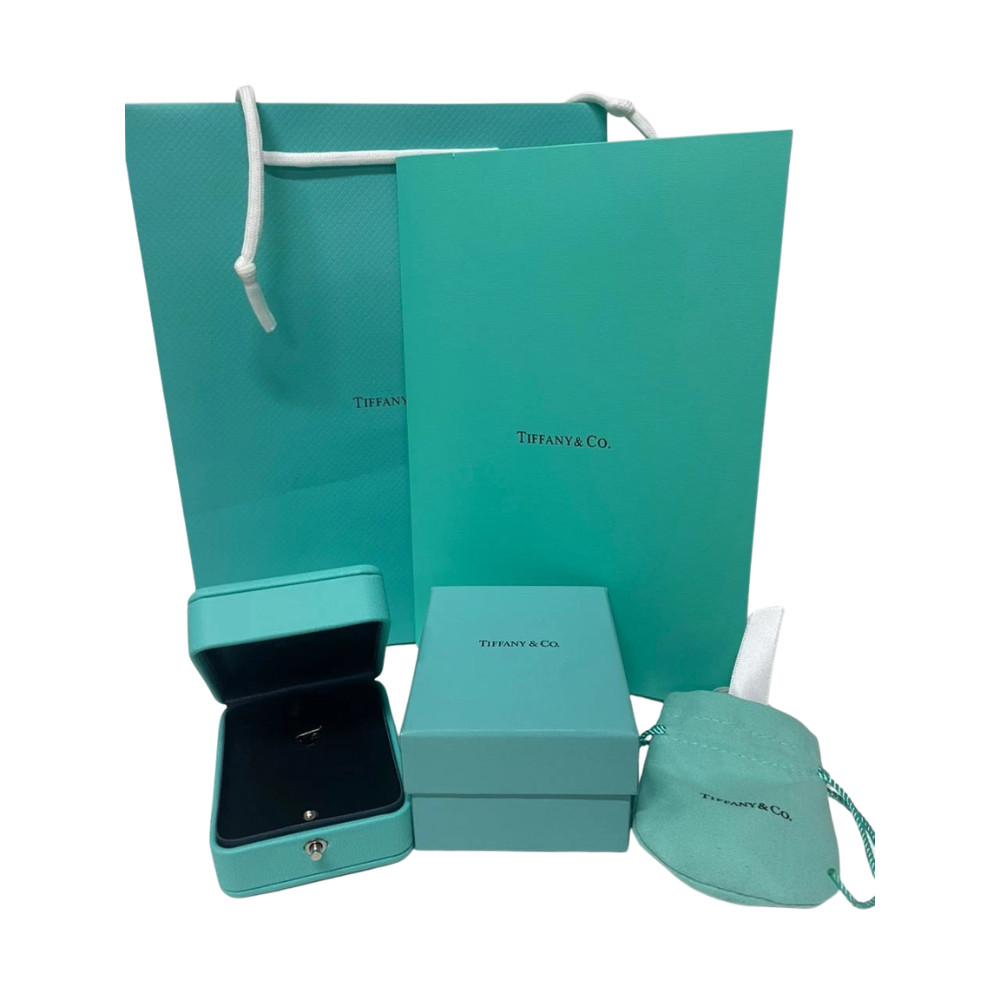 TIFFANY & CO. BLUE LEATHER PRESENTATION NECKLACE GIFT BOX, CASE, AND BAG