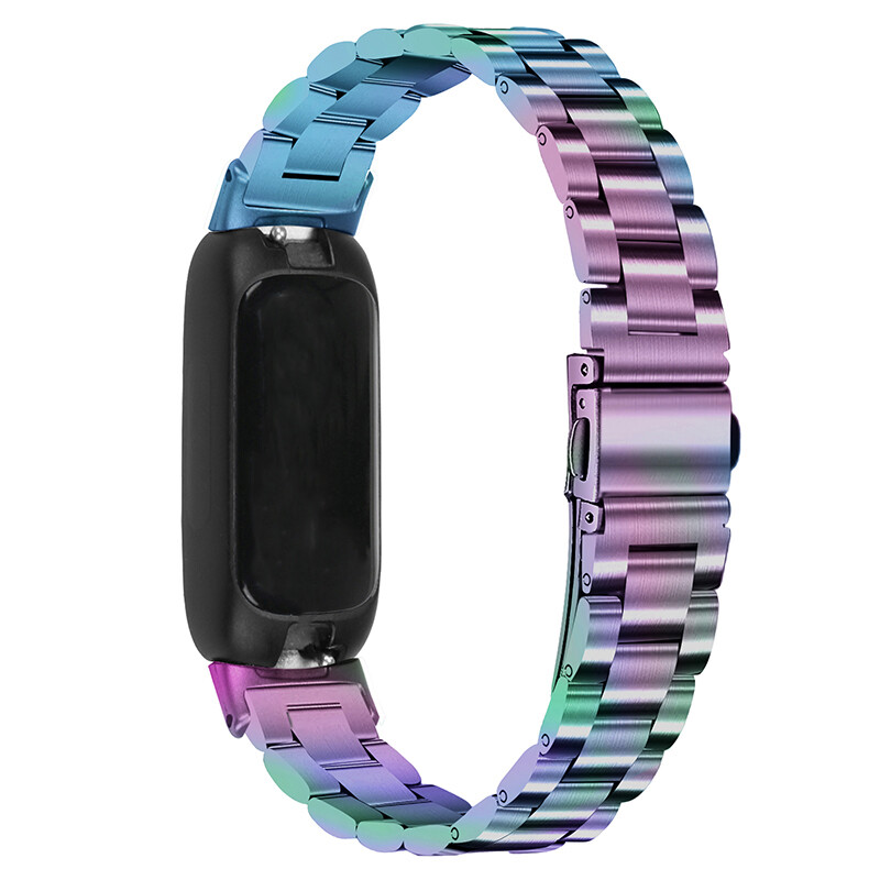 For Fitbit Inspire 3 Strap Replacement Metal Strap Stainless Steel Watch Band