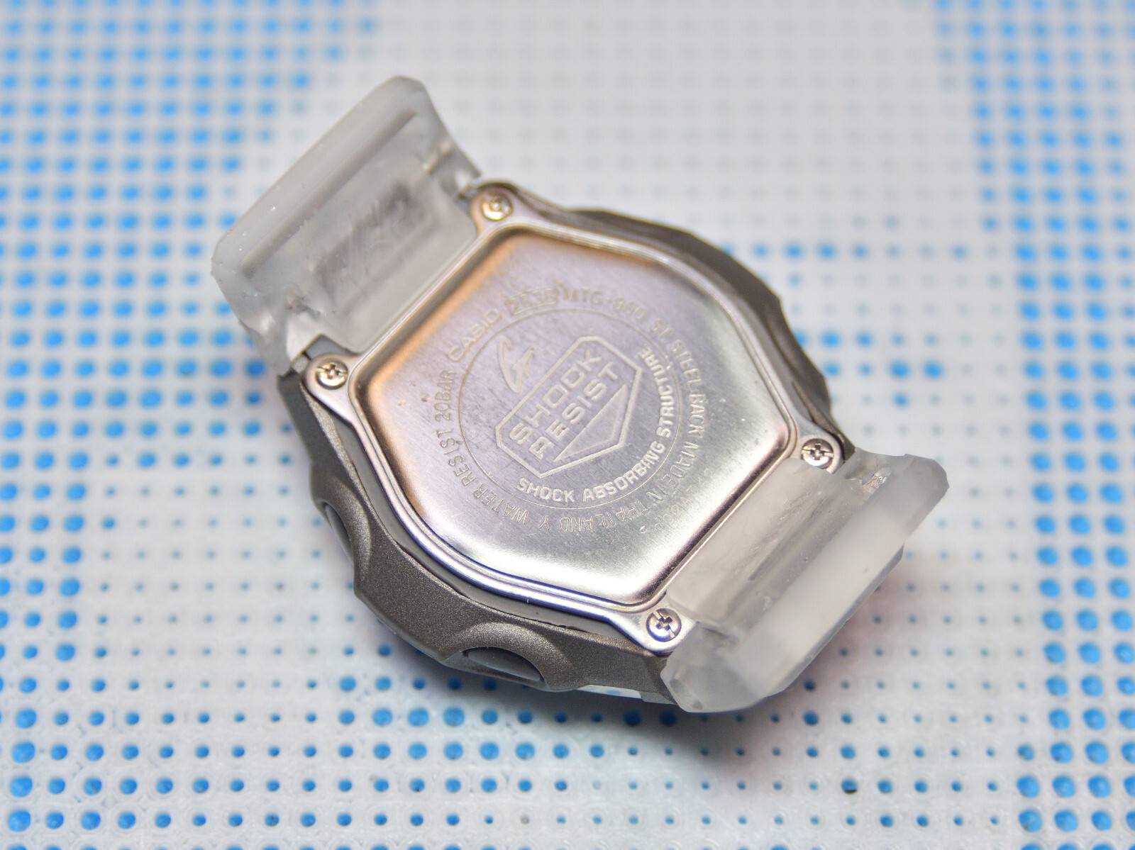 Resin watch strap & band adapter for G-SHOCK MTG900