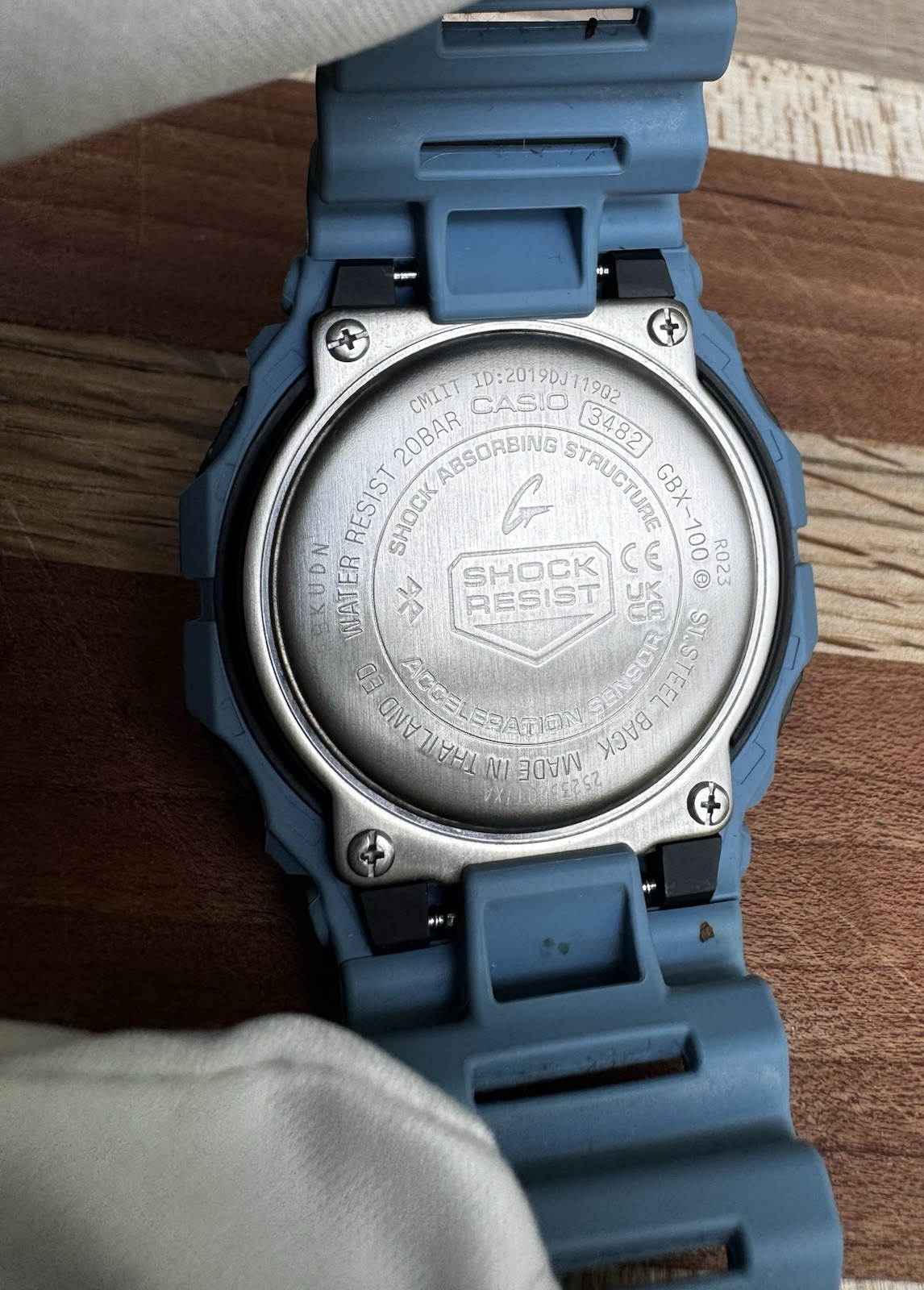 Casio G-SHOCK GBX-100-2A G-LIDE Bluetooth Surf Watch Blue Box & Papers 200M