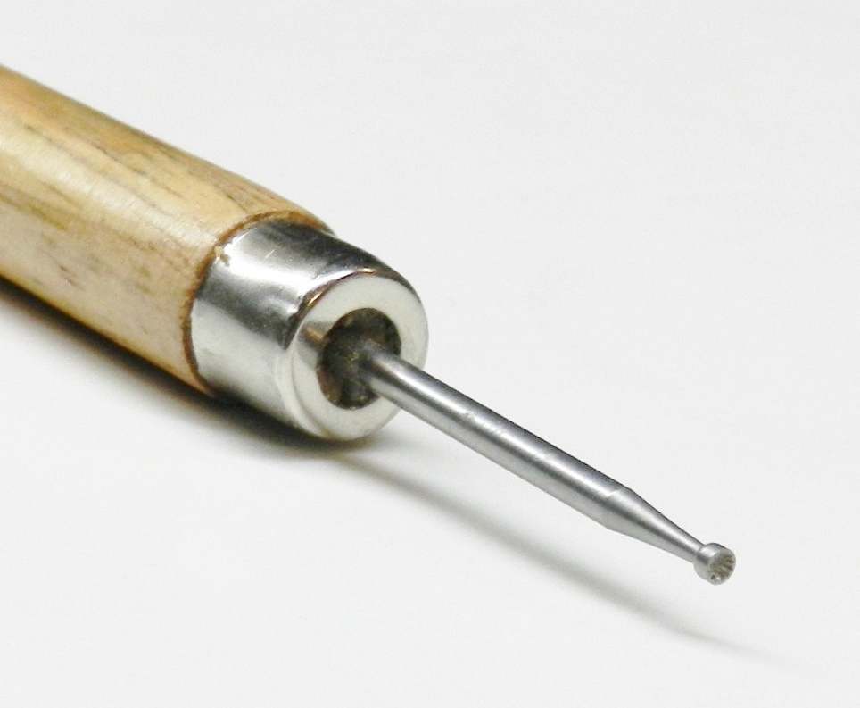 Wire Rounder Tool with Wooden Handle Debur Wire End Wire Working Tool Round Bur