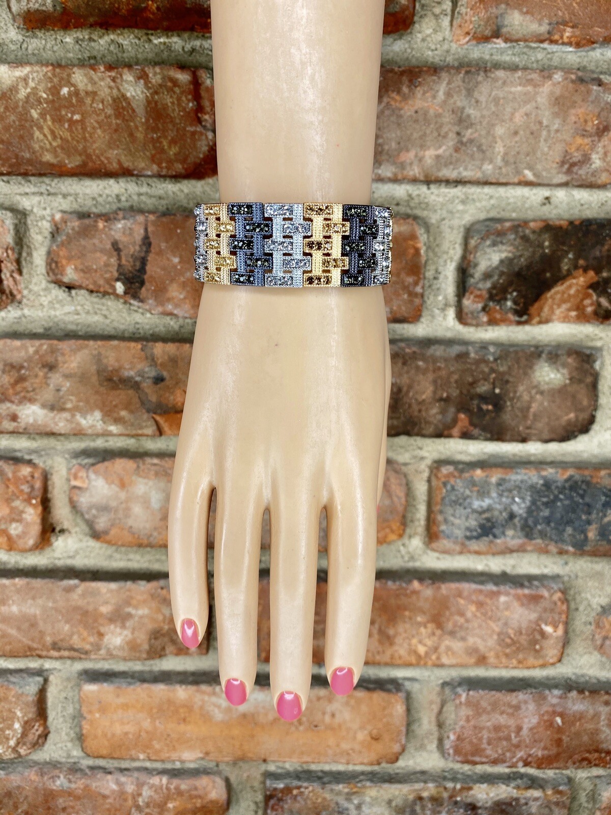 Womens Multi Color Rose Gold Sliver Black Event Fashion Bracelet