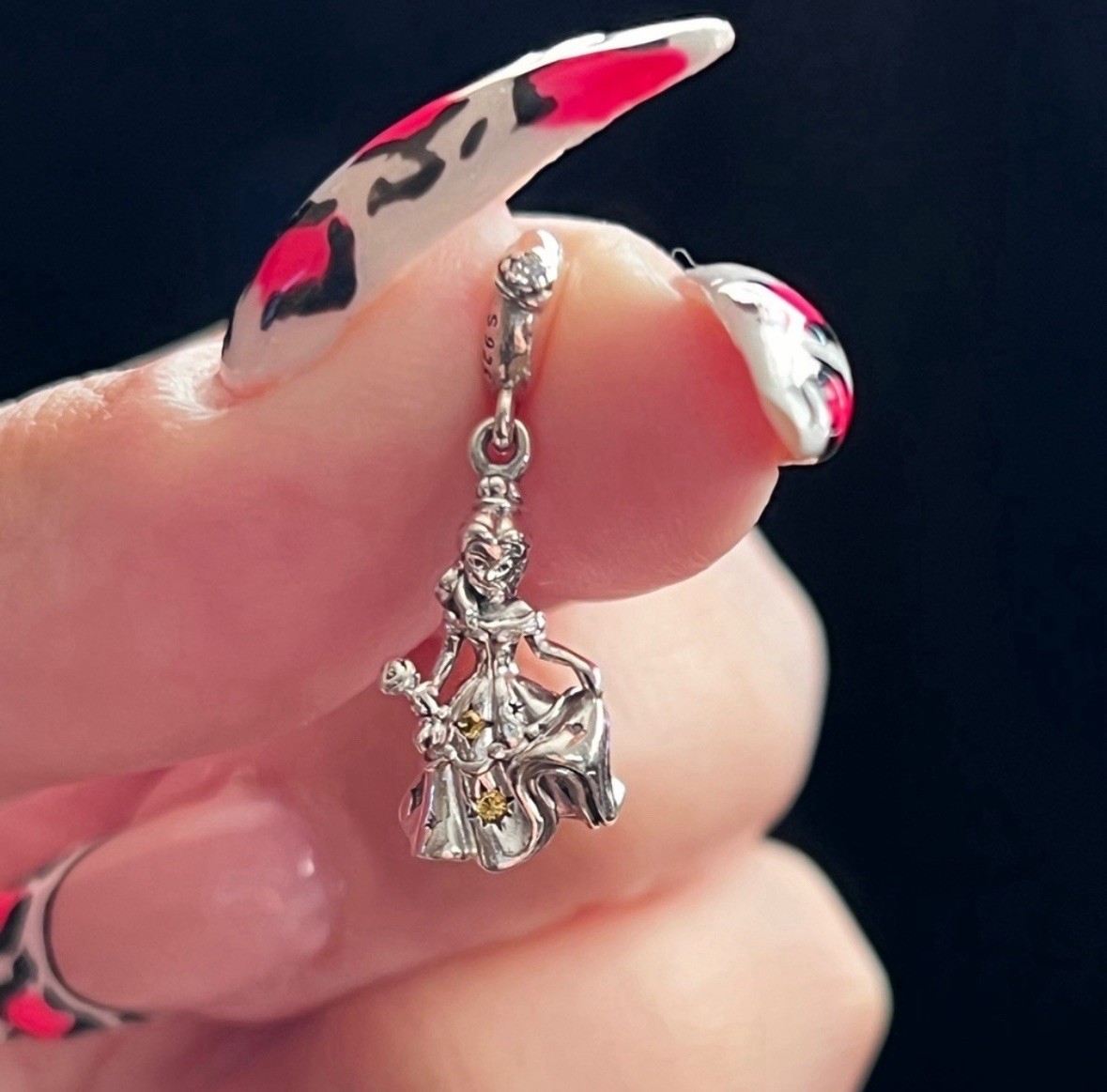 Genuine Pandora S925 Disney Beauty And The Beast Belle Dancing Charm 790014C01